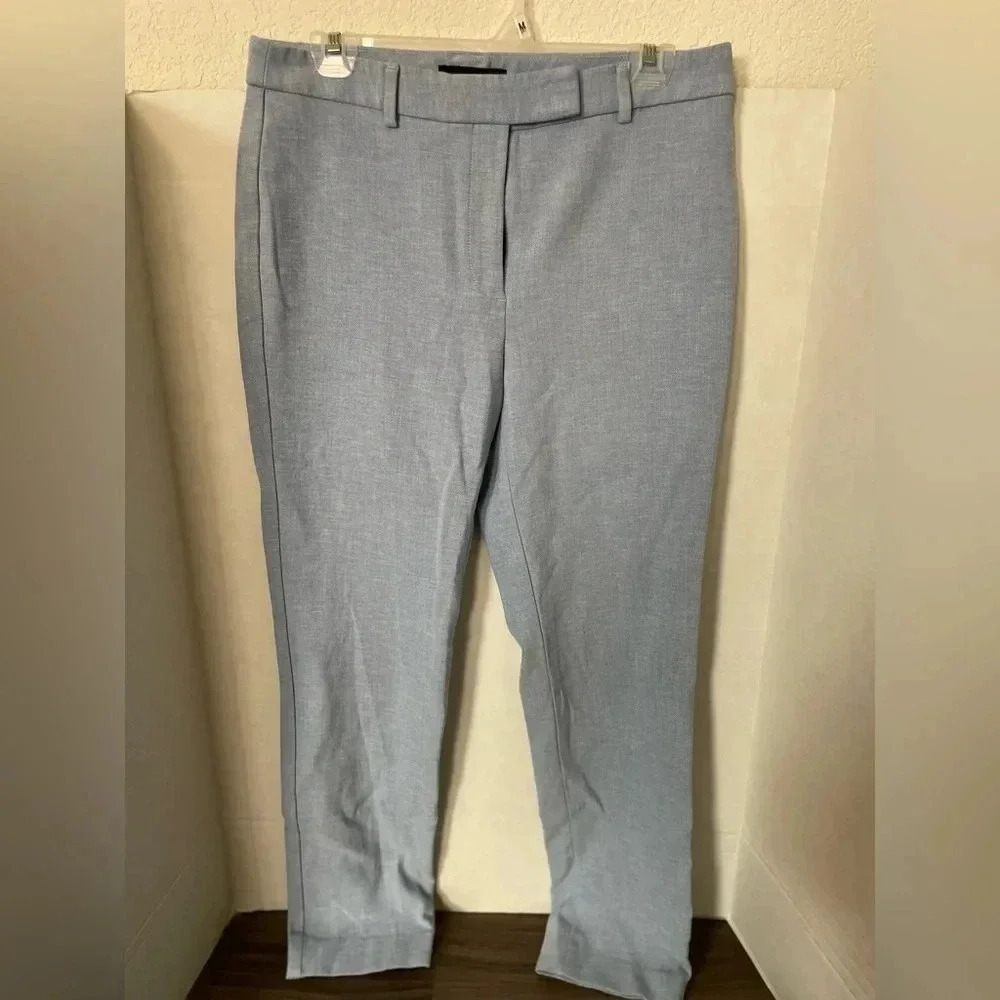 Talbots blue high waist straight pants size 6